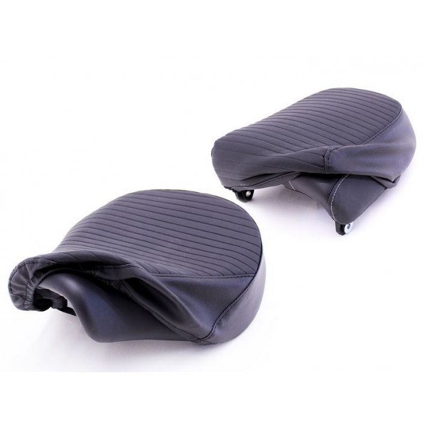Royal Enfield Royal Enfield Meteor Seat Cover Set, Pleated, Black KXH00080/B